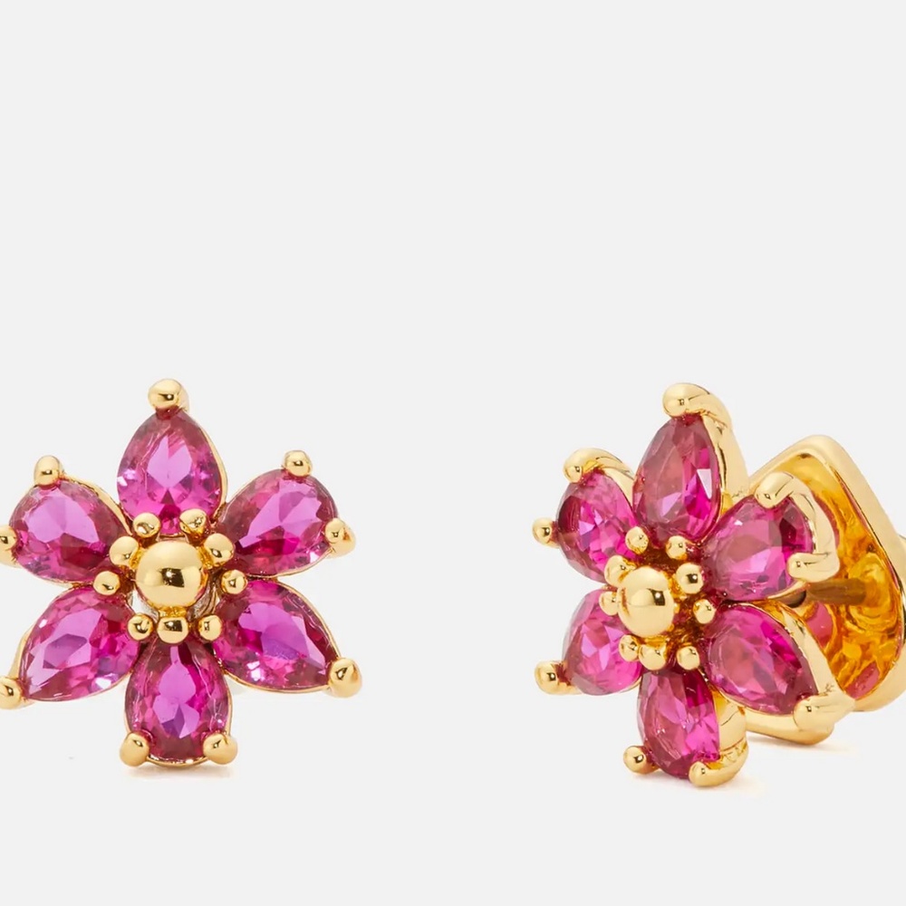 Kate Spade pink flower earrings